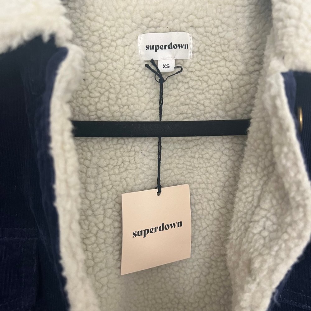 Revolve Superdown Navy Jacket - Size XS - Picture 6 of 6